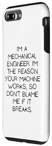 Image of iPhone 7 Plus /8 Plus Motivational Saying Mechanical Engineer Learning School Gag Case