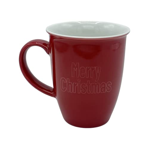 Tasse à café avec inscription en allemand « Merry Christmas » / Noël / Tasse à thé / Idée cadeau / Cadeaux pour les personnes préférées / (Mug Joyeux Noël, rouge) Cover
