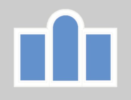 Geometrics Windows – 2 Rectangles and 1 Cathedral