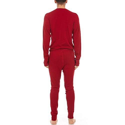Minus33 Merino Wool 4920 Midweight Men's Union Suit True Red Small #TOP1
