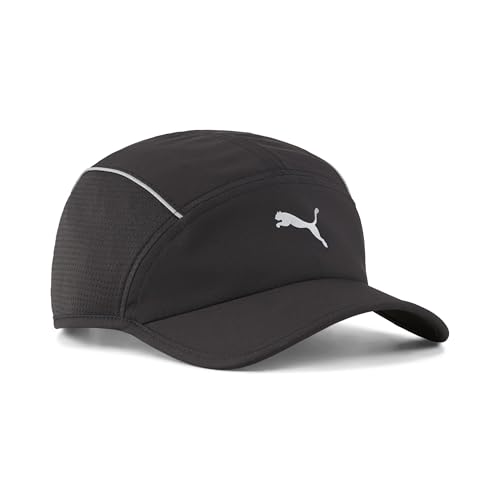 PUMA Runner Short Visor 5 Panel Cap, Tapas de 5 Paneles Unisex Adulto, Puma Black,
