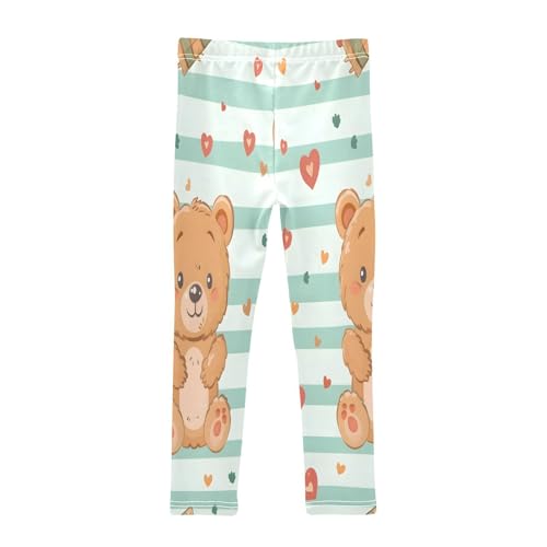 Toddler Girls Leggings Printed Yoga Pants Leggings Bear Love for Kids2
