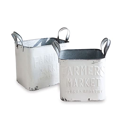 Loberon Korb 2er Set Market, wundervolles Vintage-Design, mit...