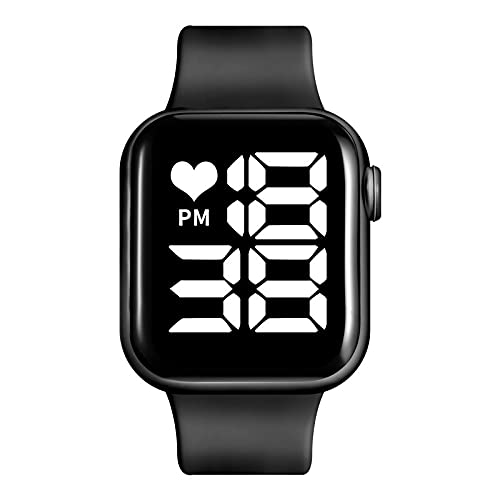 Stysol Led Square Dial Girls Digital Watch Band For Boys Kids