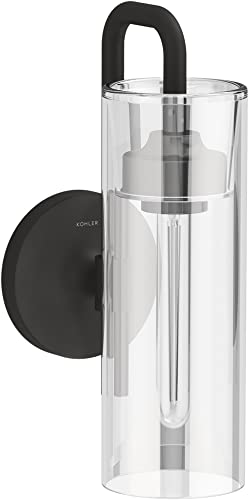 Image of Kohler 27262-SC01-BLL Purist Bathroom Vanity Fixture, Wall Sconce Lighting, UL Listed, 1, Matte Black