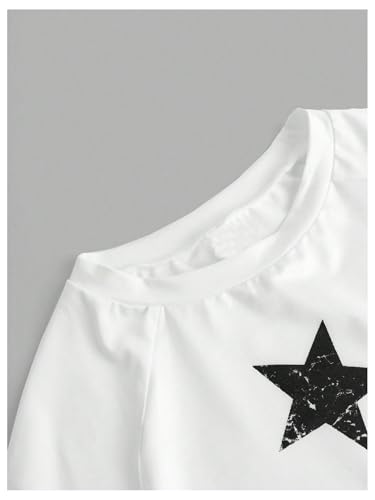 SOLY HUX Girl's Graphic Tees Star Print Long Sleeve T Shirt Crew Neck Slim Fit Casual Tops4
