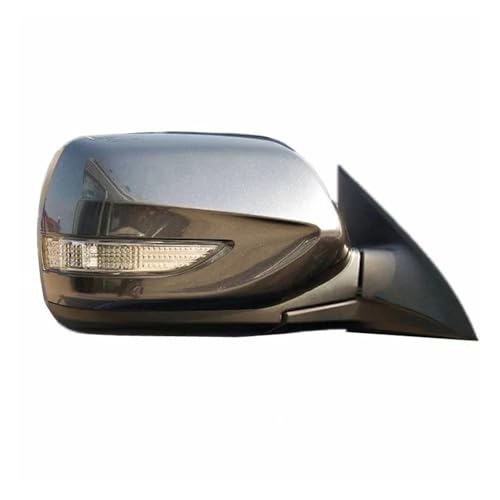 VEGFBOWA ウィンカー付き自動折りたたみ式サイドミラー スバル フォレスター 2011 2012 車外側リアビューアセンブリアクセサリー 9ピン(Brown)