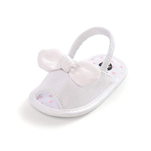 BENHERO Infant Baby Girls Slippers Faux Fur Slides with Elastic Back Strap Flats First Walker Moccasins Shoes