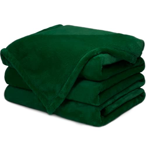 Cagulax Warm Blanket Green Soft Fleece Blankets Throw Blankets For Bed #TOP10