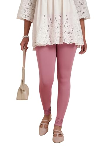 Image of TWIN BIRDS Tailored Cut and Classic Fit Super Stretchable Elastane Fabric Churidar Leggings for Women