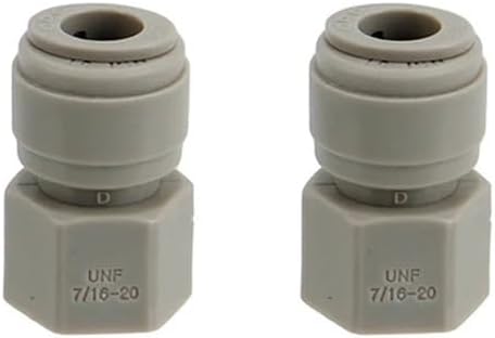 Ball Lock Gas & Beer Keg Disconnect with 8/9.5mm Push In Fitting Homebrew Draft Beer Corny Style Ball Lock Keg Dispenser(BEER 8mm)