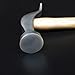 DIIOOMIEEU Stainless Steel Shoe Hammer Wooden Handle for Leather Work Shoemaking Repairing Remmending Shoe Rustproof