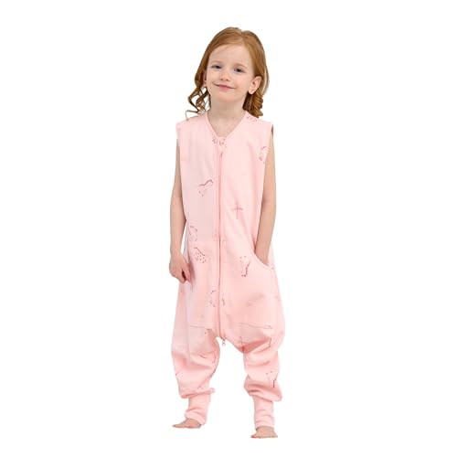 Image of LAT Baby Sleep Sack,Summer Toddler Cotton Sleep Sacks with Legs,Dinosaur for Boys Girls,Baby Wearable Blanket with Zipper