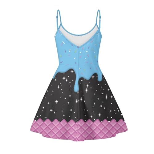 Image of Coloranimal Women's Summer Sleeveless Casual Swing Dresses with Loose Fit Beach Sundress