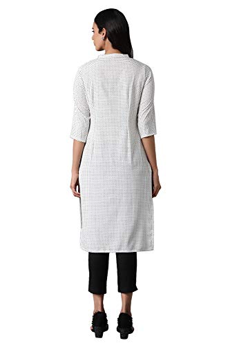 Image of W for Woman Women's Polyester Regular Kurta