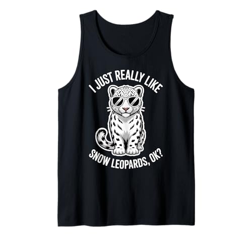 Leopardos de Nieve Divertido Leopardo de Las Nieves Camiseta sin Mangas