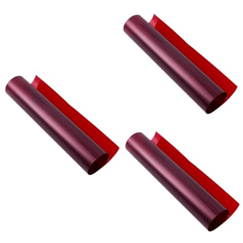 HOMSFOU Pellicola Rossa Trasparente Per Luci 100X12 Pollici Set Filtri Gel Tagliabili Per Fotocamera Correzione Colore E Personalizzazione Illuminazione Portatile Leggero