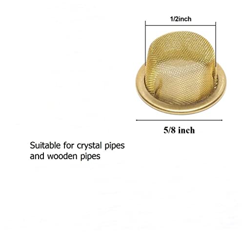 20 Pack Brass Pipe Screens 1/2 Inch Metal Bowl Screen For Pipes #TOP3