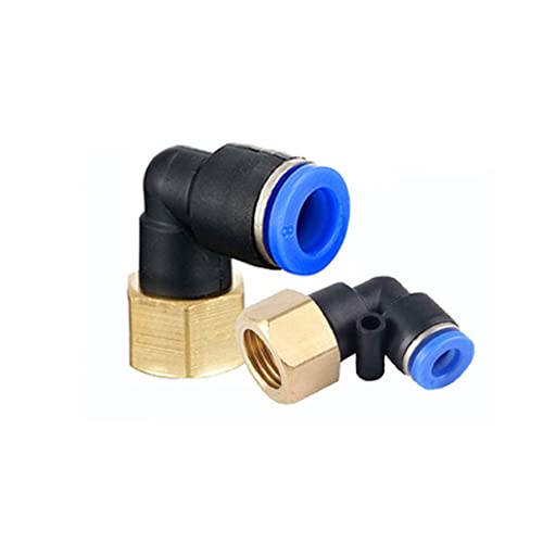 ezqnirk 1PCS Pneumatic Quick Connector air Connector BSPT Male Threaded Pipe Joint,PLF,12-01