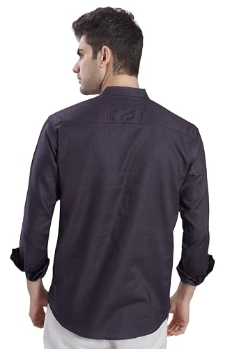 Image of DIVISIVE Men's Slim Fit Full Sleeves Cotton Short Kurta