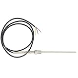 Longitud de cable：1m Ds18b20 roscado 1/2 3/4 1/4 pulgada m12x1mm m10x1.5mm sonda de temperatura ds18b20 con vaina inox Termopozo 30 50 100 150 200 300 400 500 mm (1/4 pulgada, 500mm)