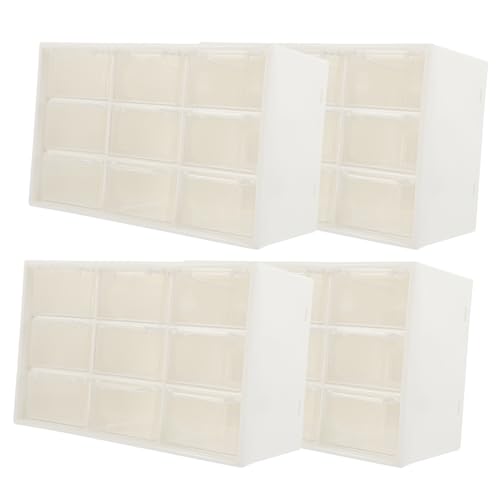 VILLCASE Drawer Storage Box Set 9 Compartments for Desktop Jewelry Crafts Small Items Bead Organizer Earring Container