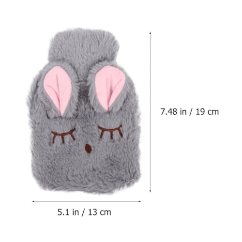 Bolsa de agua caliente para calmar las manos frías con un tierno diseño de conejo 2