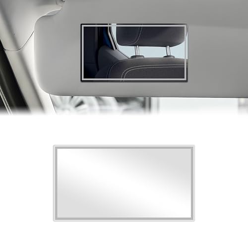Adiwo Miroir de courtoisie de voiture, 1 PCS grand Miroir de Maquillage de Voiture,Miroir Pare...