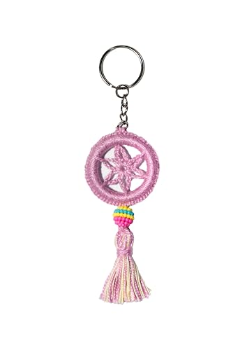 YOLANDA ARTESANIA Llavero Atrapasueños Artesano - Llavero creativo para llaves, coche, moto, mochila y hogar - Regalo original (Malva) YOLANDA ARTESANIA Llavero Atrapasueños Artesano - Llavero creativo para llaves, coche, moto, mochila y hogar - Regalo original (Malva)