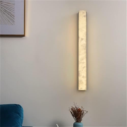 NOKTAI Lámpara de Pared Moderna de mármol para Interiores, de latón, para Dormitorio, de Lujo, con luz LED, para balcón, Compatible con pasillos y lámparas de araña.