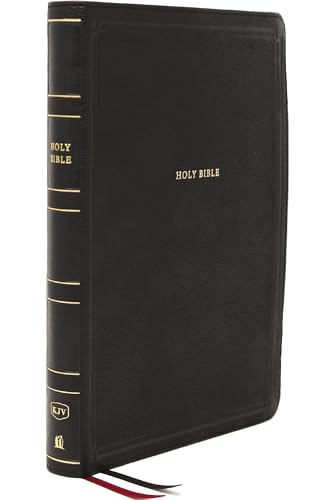 Image of KJV Holy Bible: Giant Print Thinline Bible, Black Leathersoft, Red Letter, Comfort Print (Thumb Indexed): King James Version