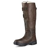 WASSERDICHT - das Außenmaterial, Nubuck-Leder, ist wasserdicht. Die robuste Sohle und der definierte Absatz sind perfekt zum Reiten. Diese wasserfesten Stiefel werden dein liebstes Paar bei kaltem Wetter werden.