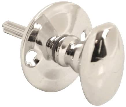 TERF® Heavy Duty Polished Chrome 60mm Thumb Turn Security Bolt Door Lock and Emergency Coin Release Thumb-turn Privacy Door Lock with Fixing Screws For Toilet Bathroom - Image 5