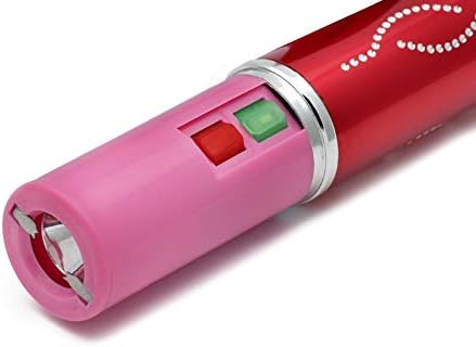 Miniatura 2 de Spark Lipstick Stun Gun Mujeres Autodefensa Brillante Led Linterna - Batería Recargable (Rojo)