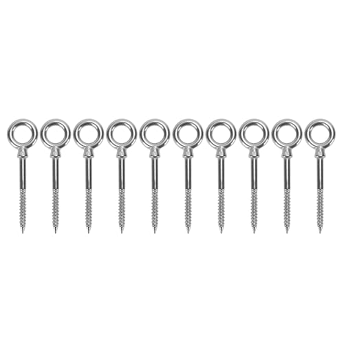 Strong Holding, 200 Pounds Capacity Eye & Eye Turnbuckles, 316 Stainless Steel Eyelet Screw for RVs, Boats, Clotheslines, Bird Feeders, String Lights Suspension, Fixed Ca miniatura 6