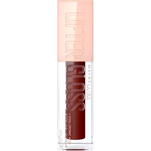 Maybelline New York Maybelline Lifter Gloss Candy - Brillo de labios, fórmula de hidratación duradera con ácido hialurónico, antiadherente, 028, arce