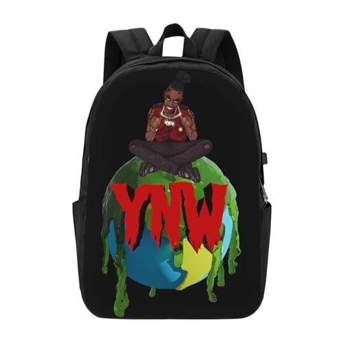 YNW Rapper Melly Laptop Backpack, Travel Computer Bag with USB Charging Port, Work Business Backpacks3