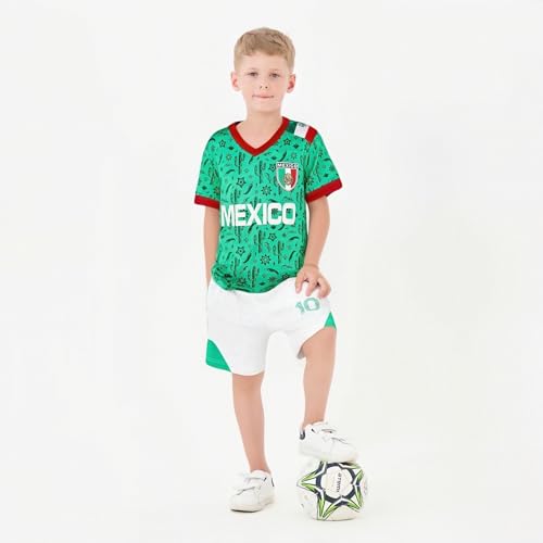 Image of Cnins Kids Soccer Jersey Kit for Boys & Girls- Breathable & Quick-Dry - Youth Soccer Football Training Gifts (2T-14Y)