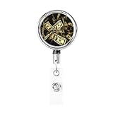 Clip girevole a 360 gradi: le bobine per badge con simbolo del dollaro sono dotate di una clip girevole a 360 gradi che può essere facilmente fissata a qualsiasi passante per cintura, tracolla o borsa. La clip per badge è comoda per agganciare tutto ciò che ti piace o il tuo biglietto regalo. È bello e funzionale.