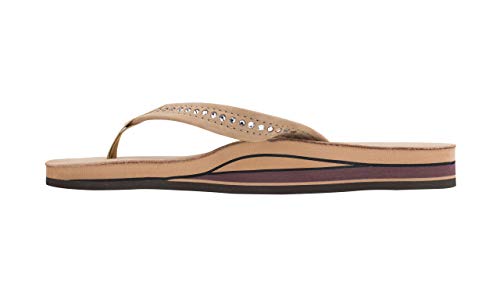 Image of Rainbow Sandals Women's Double Layer Arch Premier Leather w / 3 /4 inch Swarovski Crystal Strap