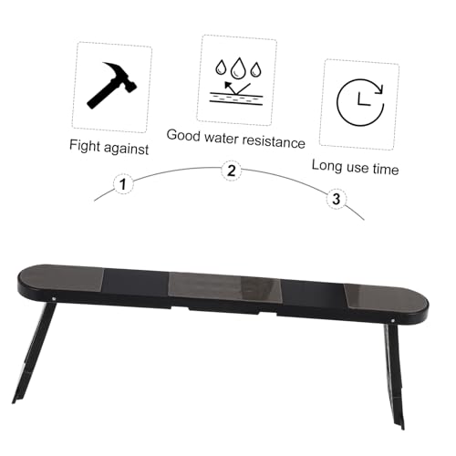 Soporte plegable portátil para laptop de plástico negro miniatura 3