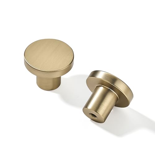 khtumeware 10 Pack Champagne Bronze Cabinet Knobs - 1-1/5 Inch