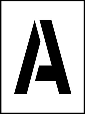 STENCIL 36" LETTER SET A - Z 28 PCS