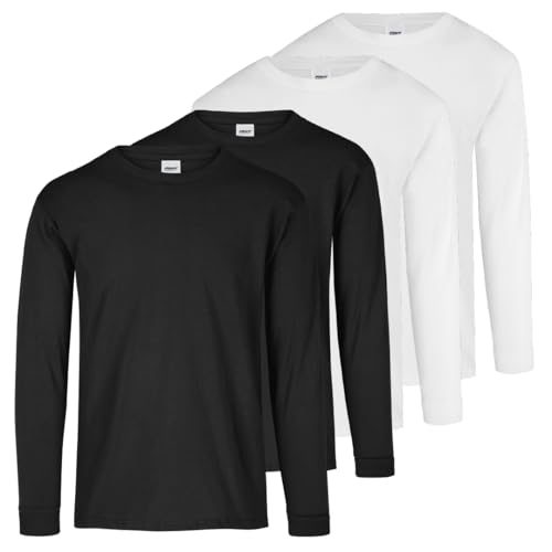 La Mejor Selección de Aca Joe los 5 mejores. 45 URBANFIT SHOES Pack de 4 Playeras Manga Larga Caballero Hombre Algodon