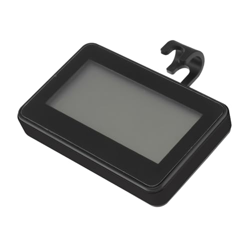 Cabilock High Precision Alarm Thermometer for Refrigerators and Freezers Magnetic Back with Stand and Hook Easy to Read Digits Range to Black Shell