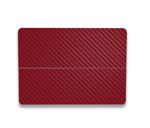Image of MightySkins Carbon Fiber Skin Compatible with Microsoft Surface Laptop Studio 2 (2023) Full Wrap Kit - Solid Burgundy | Protective Durable Textured Carbon Fiber Finish | Made in The USA