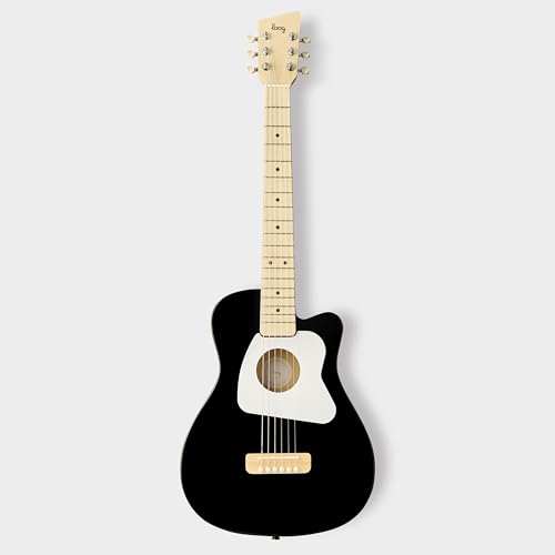 Image of Loog Pro 6 Acoustic kids real guitar for Beginners Compact size Ages 9+ Learning app and Lessons included