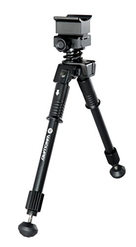 Vanguard Equalizer 1QS Prone Pivot Pod, 7-10", Quick Attach Picatinny Rail System, Black - VANGUARD