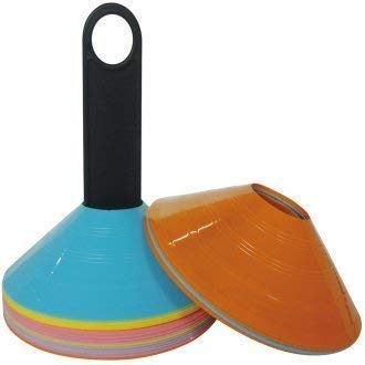 Cônes de marquage Playwell ensemble de 50 pièces pour entraînement de vitesse