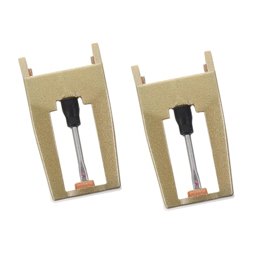 Alasum 2pcs Turntable Needle Replacement Record Player Stylus Cartridge Vintage Record Parts High Fidelity Sound